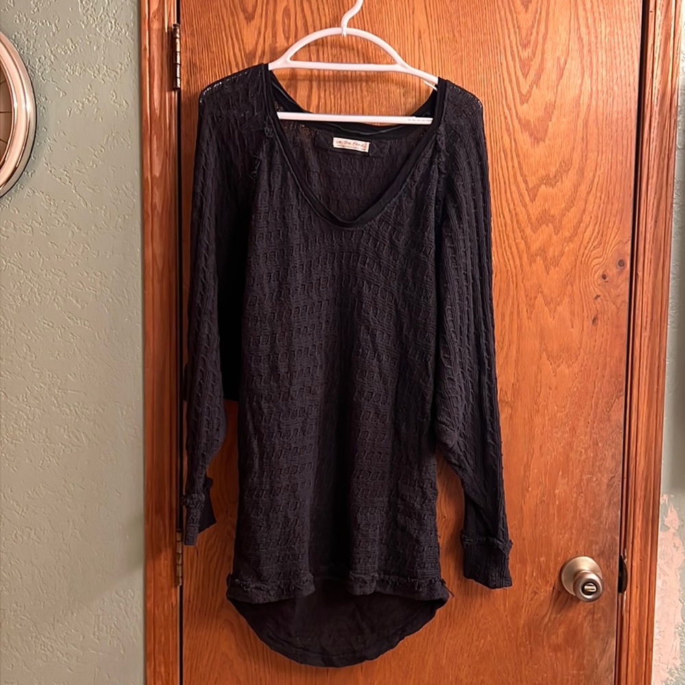 Black sweater by free people